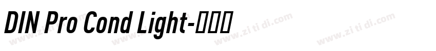 DIN Pro Cond Light字体转换